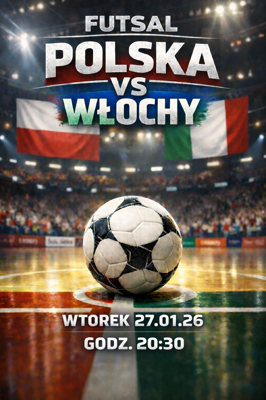 Euro 2026 futsal. Mecz Polska Włochy