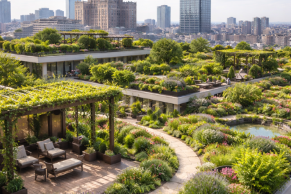 zielone ogrody na dachu warszawy