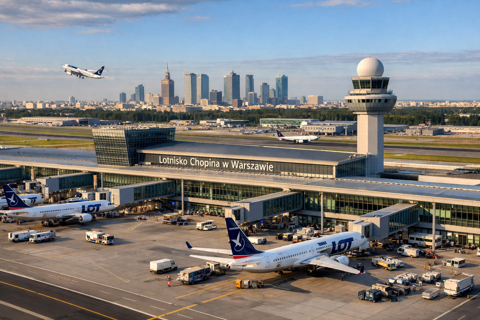 port lotniczy lotnisko chopina