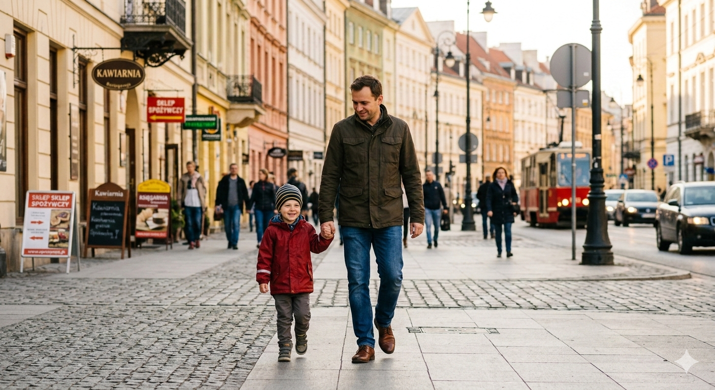 ojciec z dzieckiem