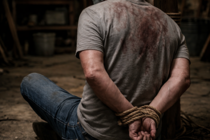 uwieziony mężczyzna