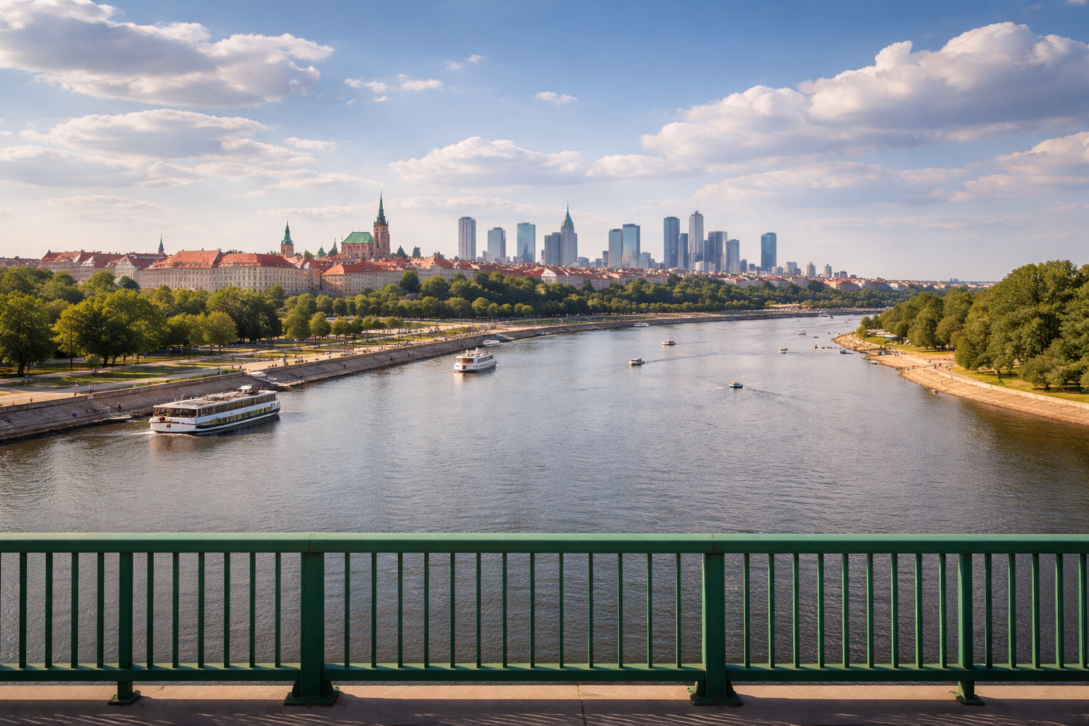 widok rzeka wisła warszawa