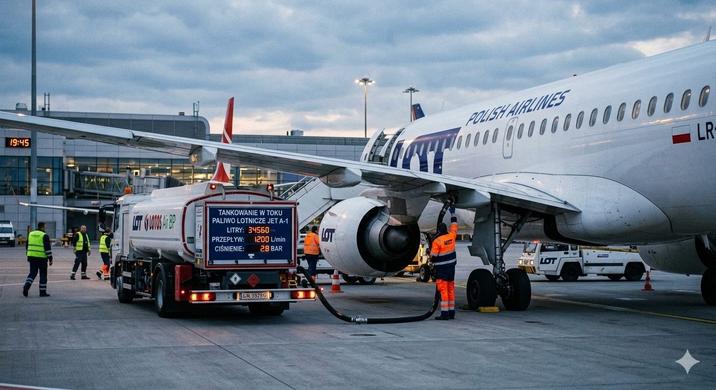 tankowanie samolotu